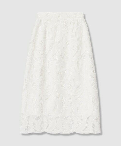 ANAYI / アナイ ミニ・ひざ丈スカート | リーフコード刺繍 Iライン スカート〈セットアップ対応商品〉 | 詳細8