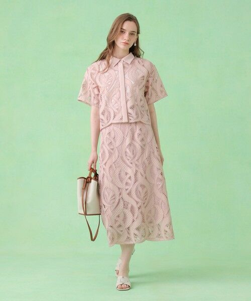 ANAYI / アナイ ミニ・ひざ丈スカート | リーフコード刺繍 Iライン スカート〈セットアップ対応商品〉 | 詳細11