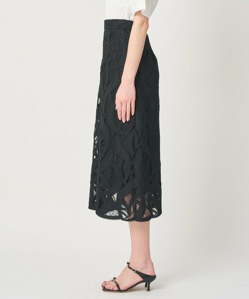 ANAYI / アナイ ミニ・ひざ丈スカート | 【セットアップ対応商品】リーフコード刺繍 Iライン スカート | 詳細10