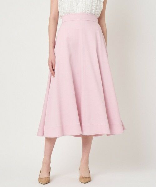 ANAYI / アナイ ミニ・ひざ丈スカート | 【セットアップ対応商品】オックスストレッチフレア スカート(pink (41))