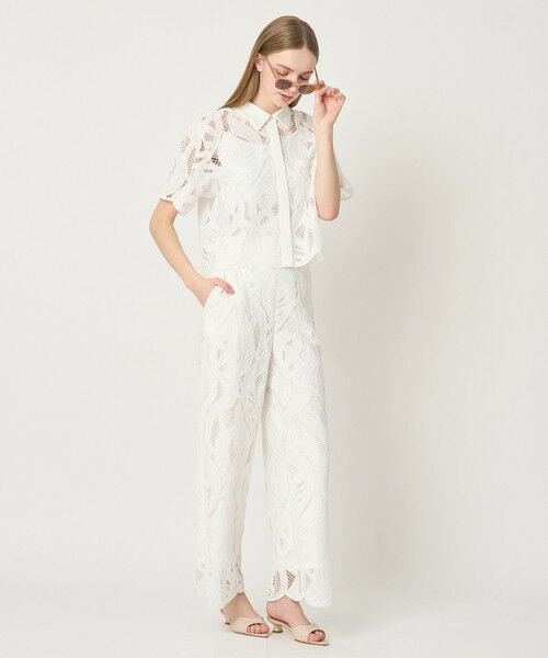 ANAYI / アナイ その他パンツ | 【セットアップ対応商品】リーフコード刺繍ワイドパンツ | 詳細7