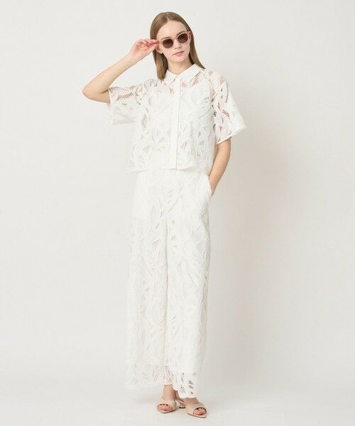 ANAYI / アナイ その他パンツ | 【セットアップ対応商品】リーフコード刺繍ワイドパンツ | 詳細8