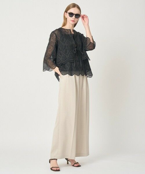 ANAYI / アナイ チノ・ワークパンツ | 【セットアップ対応商品】オックスストレッチタックワイドパンツ | 詳細11