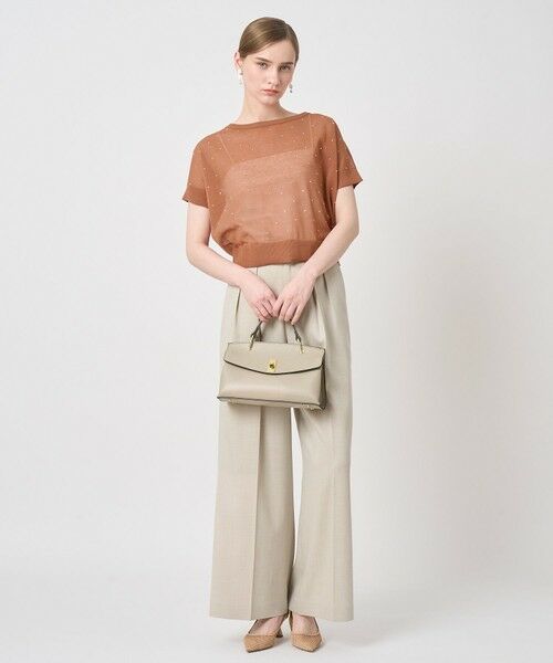 ANAYI / アナイ チノ・ワークパンツ | 【セットアップ対応商品】オックスストレッチタックワイドパンツ | 詳細14