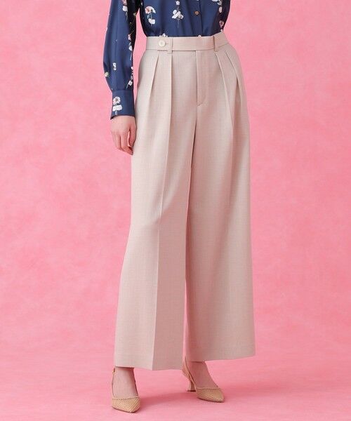 ANAYI / アナイ チノ・ワークパンツ | 【セットアップ対象商品】オックスストレッチタックワイドパンツ | 詳細4