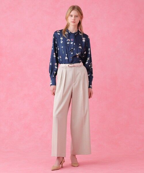 ANAYI / アナイ チノ・ワークパンツ | 【セットアップ対象商品】オックスストレッチタックワイドパンツ | 詳細5