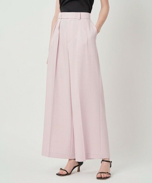 ANAYI / アナイ チノ・ワークパンツ | 【セットアップ対応商品】オックスストレッチタックワイドパンツ | 詳細22