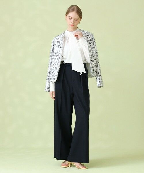 ANAYI / アナイ チノ・ワークパンツ | 【セットアップ対応商品】オックスストレッチタックワイドパンツ | 詳細26