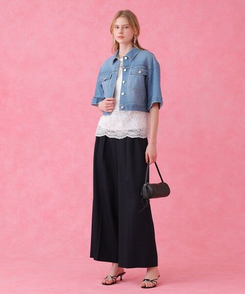 ANAYI / アナイ チノ・ワークパンツ | 【セットアップ対応商品】オックスストレッチタックワイドパンツ | 詳細27