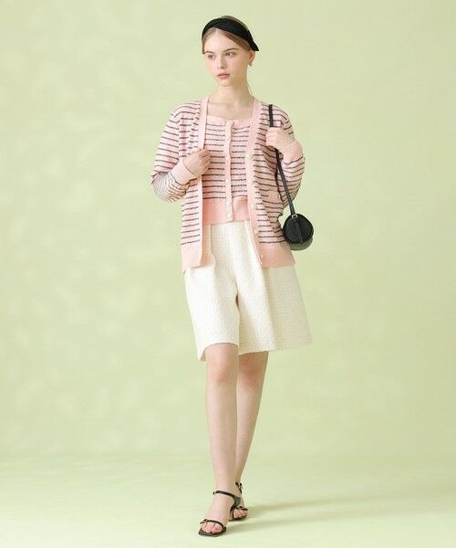 ANAYI / アナイ ショート・ハーフ・半端丈パンツ | 【セットアップ対象商品】ソフトベージュツイードキュロットパンツ | 詳細2