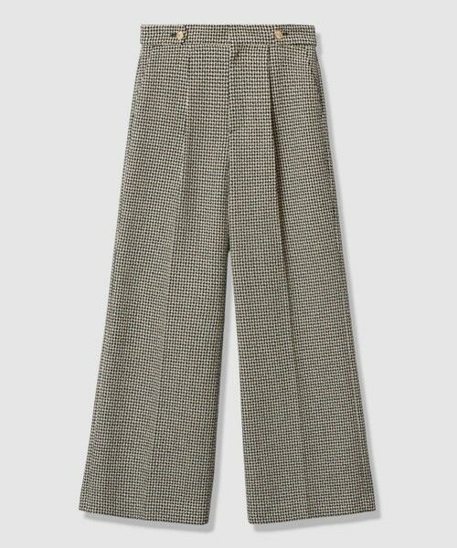 ANAYI / アナイ その他パンツ | 【セットアップ対象商品】ドビーツイードタックワイドパンツ（black (95)）