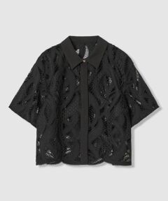 ANAYI / アナイ シャツ・ブラウス | 【セットアップ対象商品】リーフコード刺繍半袖 ブラウス