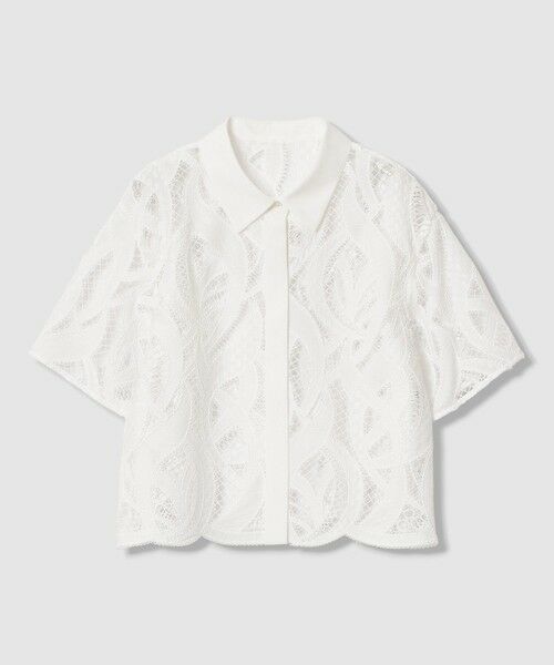 ANAYI / アナイ シャツ・ブラウス | 【セットアップ対応商品】リーフコード刺繍半袖 ブラウス | 詳細11
