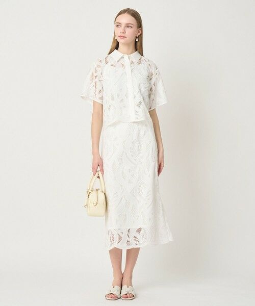 ANAYI / アナイ シャツ・ブラウス | 【セットアップ対応商品】リーフコード刺繍半袖 ブラウス | 詳細6