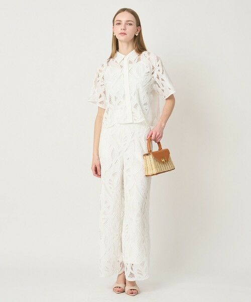 ANAYI / アナイ シャツ・ブラウス | 【セットアップ対応商品】リーフコード刺繍半袖 ブラウス | 詳細8