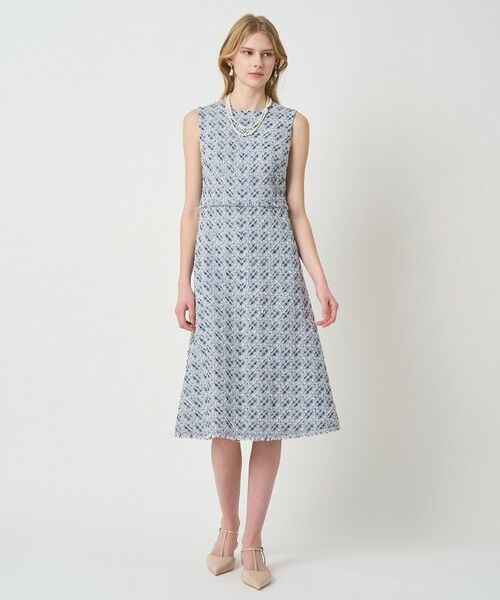 ANAYI / アナイ ミニ丈・ひざ丈ワンピース | 【Eternal Line 2026】ミックスツイードノースリーブワンピース | 詳細10