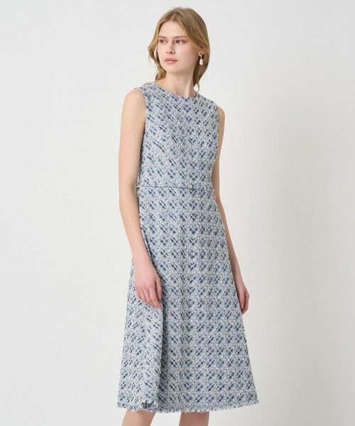 ANAYI / アナイ ミニ丈・ひざ丈ワンピース | 【Eternal Line 2026】ミックスツイードノースリーブワンピース | 詳細13