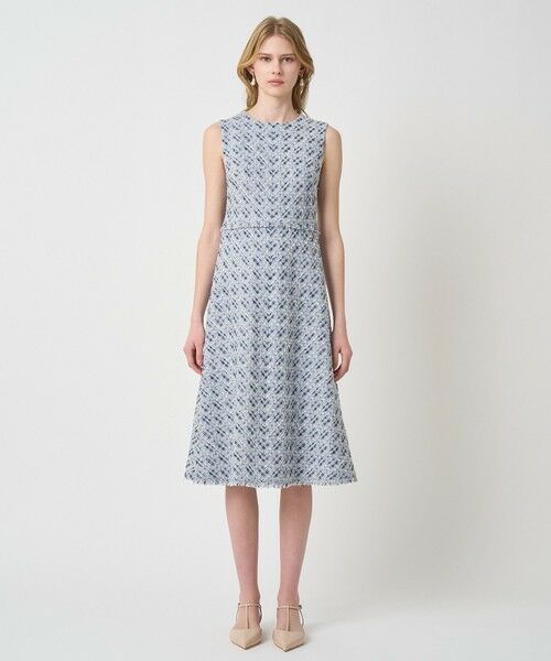 ANAYI / アナイ ミニ丈・ひざ丈ワンピース | 【Eternal Line 2026】ミックスツイードノースリーブワンピース | 詳細7