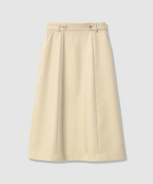 ANAYI / アナイ ミニ・ひざ丈スカート | ブライトツイルベルト釦Aライン スカート | 詳細16
