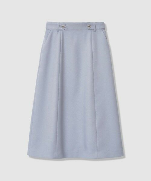 ANAYI / アナイ ミニ・ひざ丈スカート | ブライトツイルベルト釦Aライン スカート | 詳細25