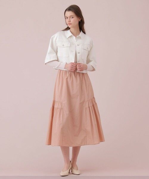 ANAYI / アナイ ロング・マキシ丈スカート | タフタサイドティアード スカート | 詳細4