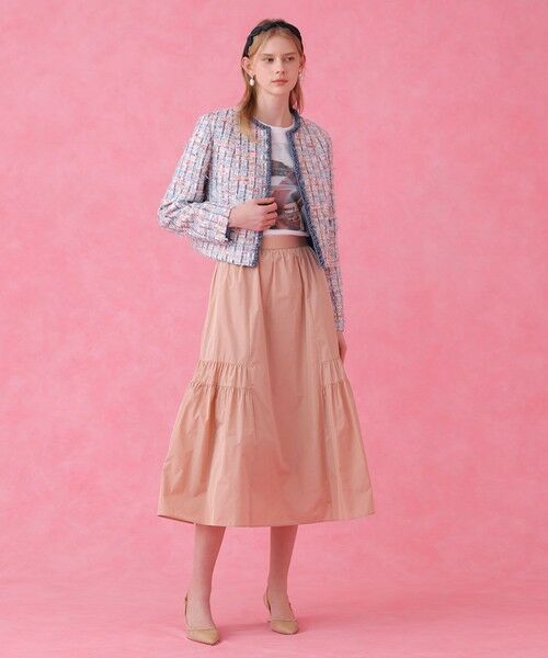ANAYI / アナイ ロング・マキシ丈スカート | タフタサイドティアードスカート | 詳細9