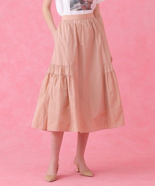 ANAYI / アナイ ロング・マキシ丈スカート | タフタサイドティアードスカート | 詳細11