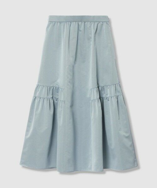 ANAYI / アナイ ロング・マキシ丈スカート | タフタサイドティアード スカート（light blue (62)）