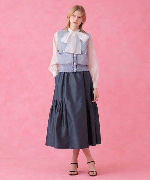 ANAYI / アナイ ロング・マキシ丈スカート | タフタサイドティアードスカート | 詳細20