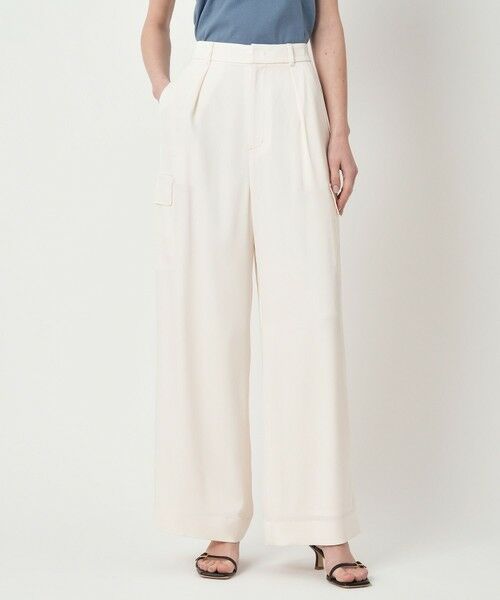 ANAYI / アナイ カーゴパンツ | 【セットアップ対応商品】ストレッチダブルサテンカーゴパンツ | 詳細4