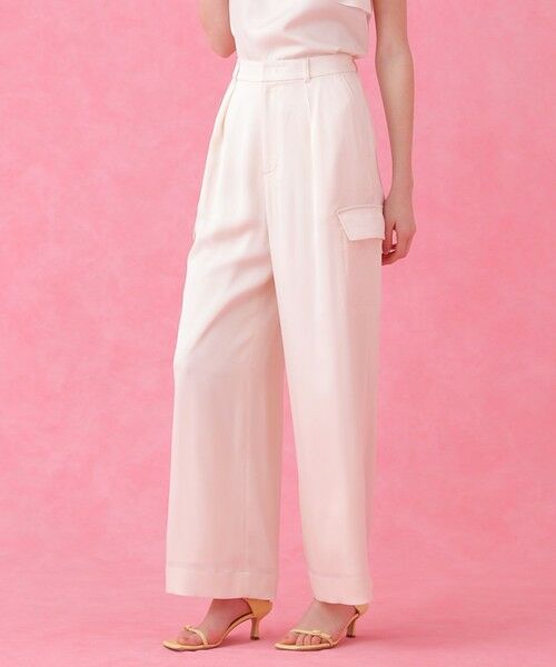 ANAYI / アナイ カーゴパンツ | 【セットアップ対応商品】ストレッチダブルサテンカーゴパンツ | 詳細5