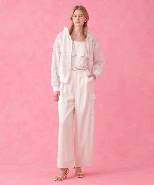 ANAYI / アナイ カーゴパンツ | 【セットアップ対応商品】ストレッチダブルサテンカーゴパンツ | 詳細6