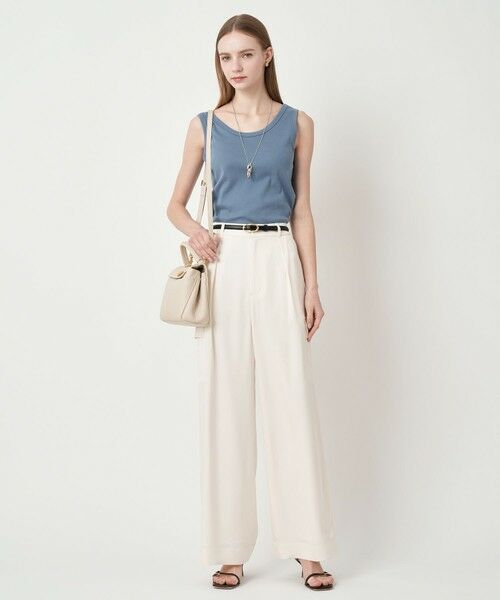 ANAYI / アナイ カーゴパンツ | 【セットアップ対応商品】ストレッチダブルサテンカーゴパンツ | 詳細9