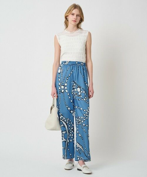 ANAYI / アナイ その他パンツ | 【セットアップ対象商品】パールドットプリントゴムウエストパンツ | 詳細4