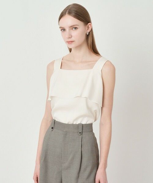 ANAYI / アナイ シャツ・ブラウス | 【セットアップ対応商品】ストレッチダブルサテンキャミソール | 詳細2