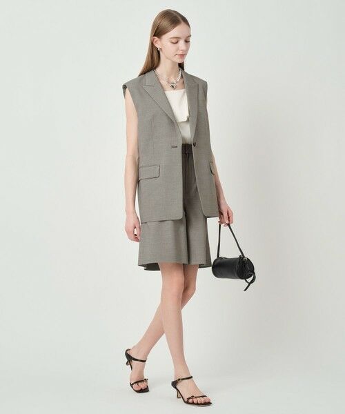 ANAYI / アナイ シャツ・ブラウス | 【セットアップ対応商品】ストレッチダブルサテンキャミソール | 詳細5