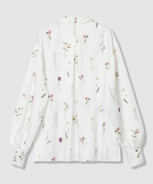 ANAYI / アナイ シャツ・ブラウス | ボタニカルサテンプリントスカーフタイ ブラウス | 詳細2