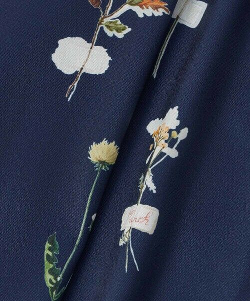 ANAYI / アナイ シャツ・ブラウス | ボタニカルサテンプリントスカーフタイ ブラウス | 詳細5