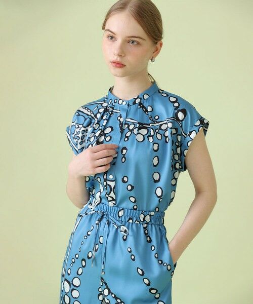 ANAYI / アナイ シャツ・ブラウス | 【セットアップ対象商品】パールドットプリントノースリーブ ブラウス | 詳細5