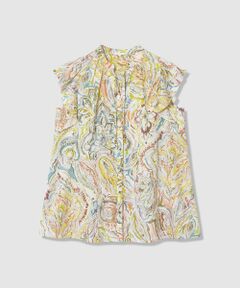 ANAYI / アナイ シャツ・ブラウス | ペイントペイズリープリントフレア ブラウス