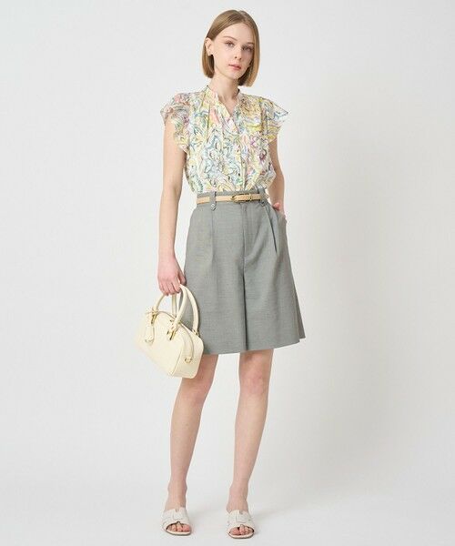 ANAYI / アナイ シャツ・ブラウス | ペイントペイズリープリントフレア ブラウス | 詳細6