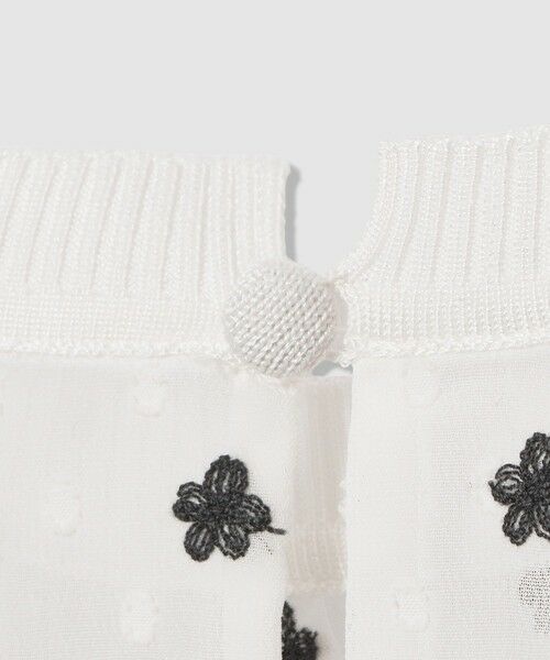 ANAYI / アナイ シャツ・ブラウス | フラワー刺繍ドットスリット ブラウス | 詳細6