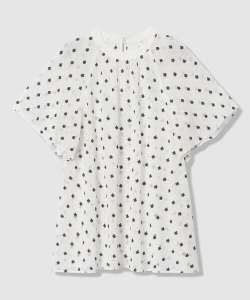 ANAYI / アナイ シャツ・ブラウス | フラワー刺繍ドットスリット ブラウス（white (01)）