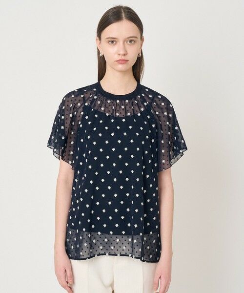 ANAYI / アナイ シャツ・ブラウス | フラワー刺繍ドットスリット ブラウス | 詳細4