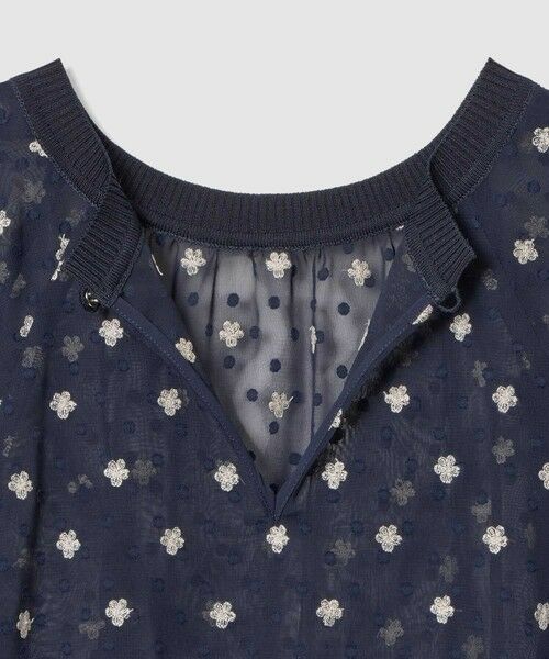 ANAYI / アナイ シャツ・ブラウス | フラワー刺繍ドットスリット ブラウス | 詳細13