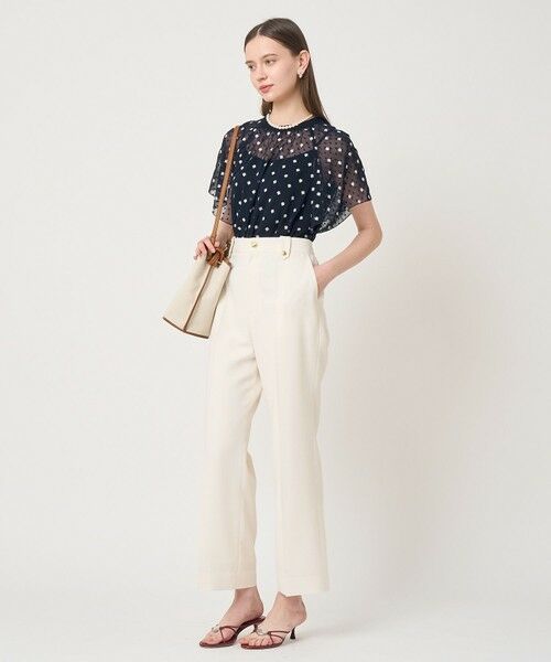 ANAYI / アナイ シャツ・ブラウス | フラワー刺繍ドットスリット ブラウス | 詳細12