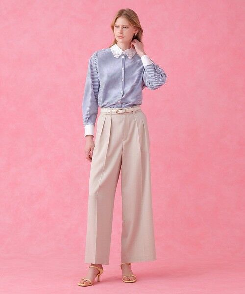 ANAYI / アナイ シャツ・ブラウス | コットンブロード衿刺繍シャツ | 詳細4