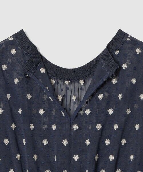 ANAYI / アナイ ロング・マキシ丈ワンピース | フラワー刺繍ドットフレア ワンピース | 詳細13