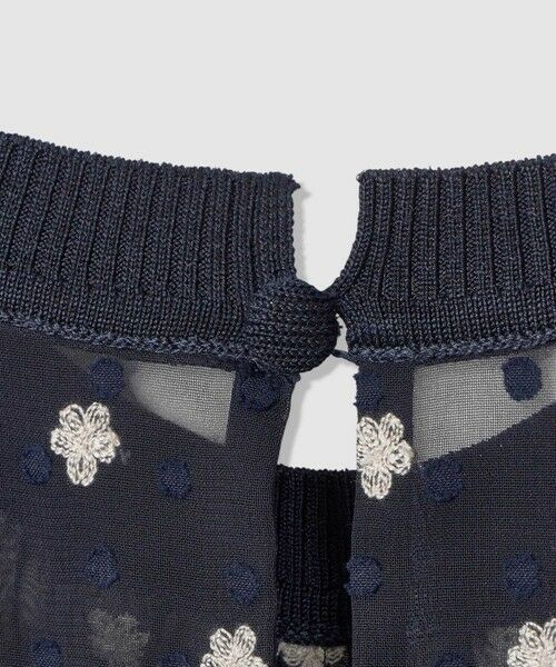 ANAYI / アナイ ロング・マキシ丈ワンピース | フラワー刺繍ドットフレア ワンピース | 詳細14