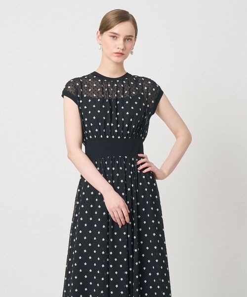 ANAYI / アナイ ロング・マキシ丈ワンピース | フラワー刺繍ドットフレア ワンピース | 詳細18